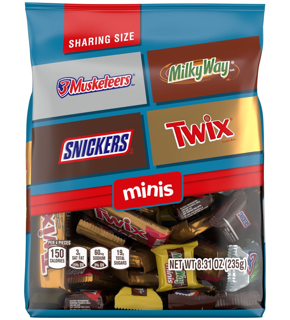 Mars Minis Chocolate Candy Bars Variety pack (8.31 oz)