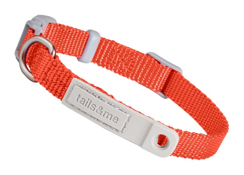 尾巴與我 新經典貓用安全項圈 - 橙紅