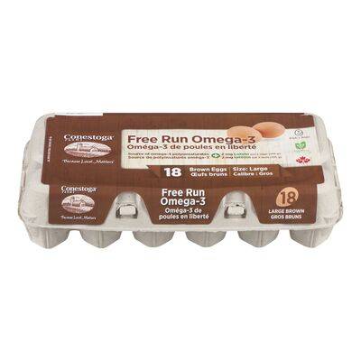 Conestoga Farms Free Run Omega-3 Large Brown Eggs