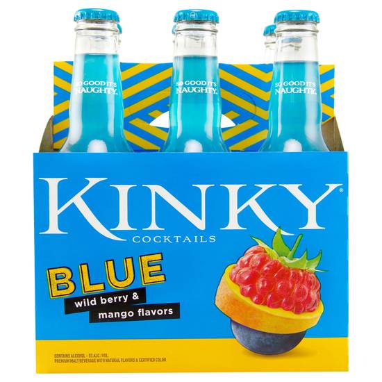 Kinky Wild Berry & Mango Blue Cocktails (6 ct, 11.2 fl oz)
