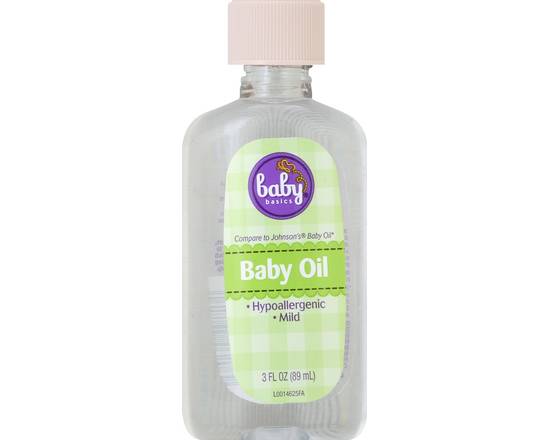 Baby Basics · Hypoallergenic Baby Oil (3 fl oz)