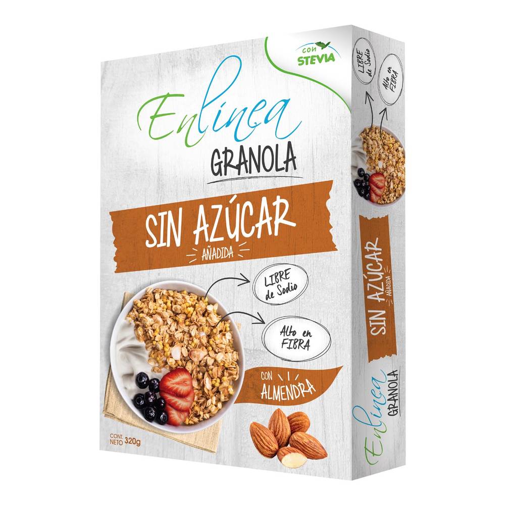 En línea granola almendra (unidad 320 g)