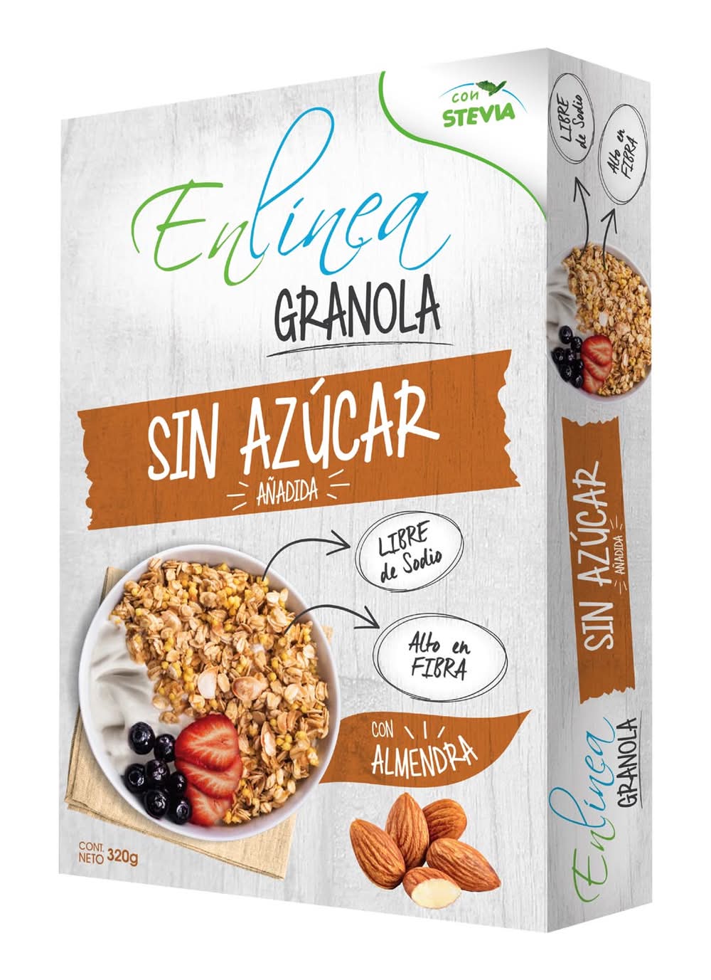 En Línea · Granola almendra (320 g)