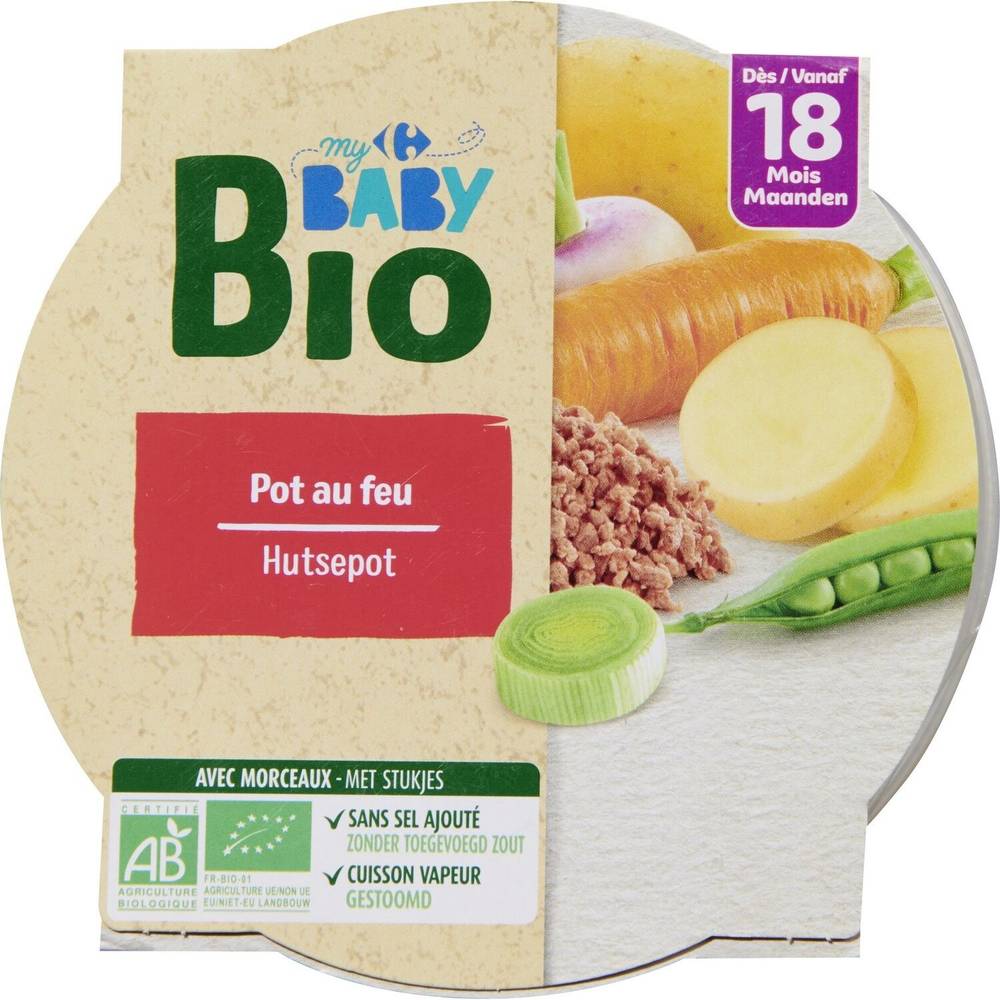 Carrefour Baby Bio - Aliment pour bébés à base de pomme de terre 18 mois