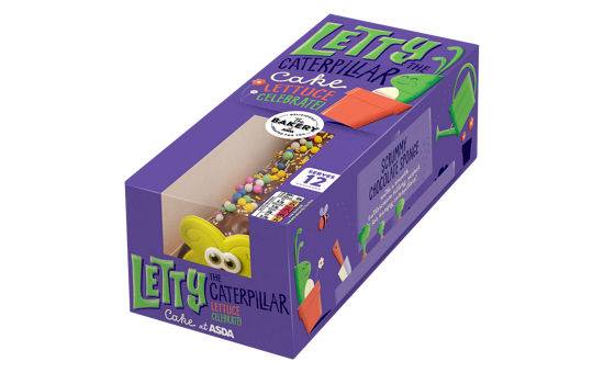 Asda The Bakery Letty the Caterpillar Cake