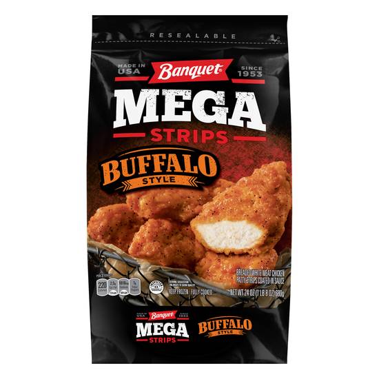Banquet Mega Chicken Strips Buffalo Style (24 oz)