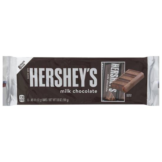 Hershey's Snack Size Milk Chocolate Bars (8 ct)