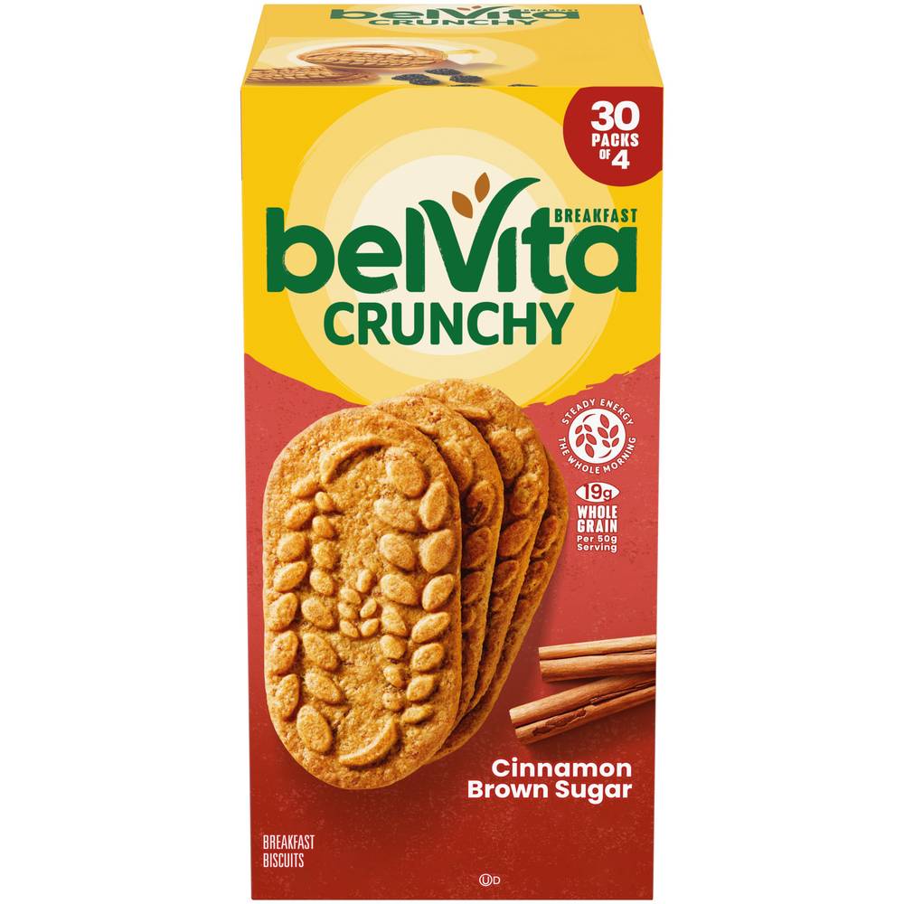 belVita Breakfast Biscuit Cinnamon Brown Sugar (3.3 lbs, 30 ct)