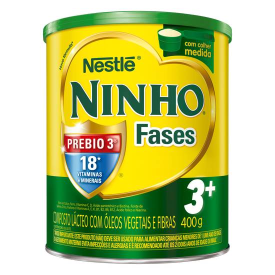 Nestlé composto lácteo fases 3+ ninho