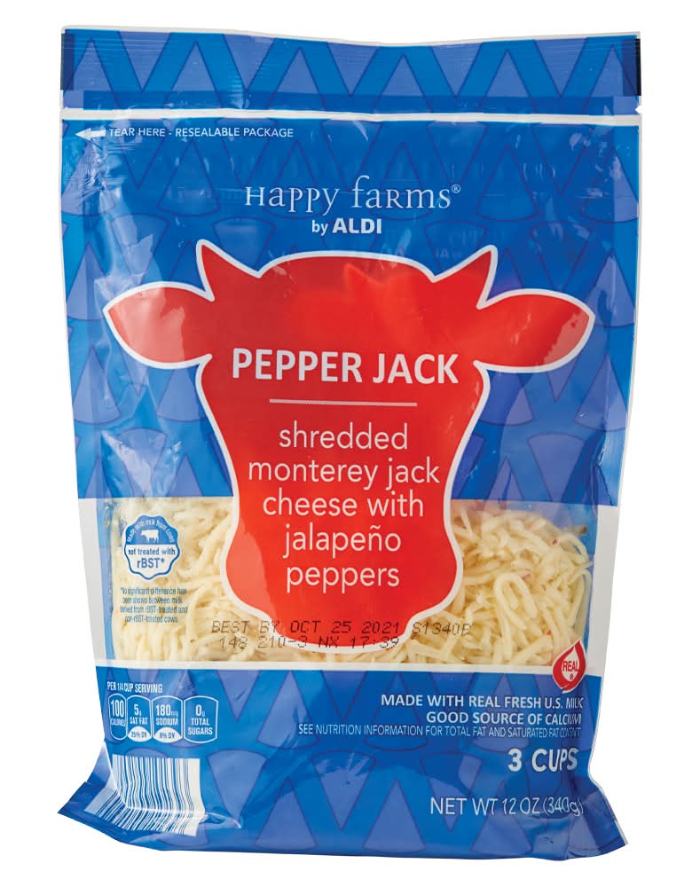 Happy Farms Shredded Pepper Jack Cheese (12 oz)