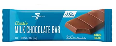 7-Select Milk Chocolate Bar King Size 2.3oz