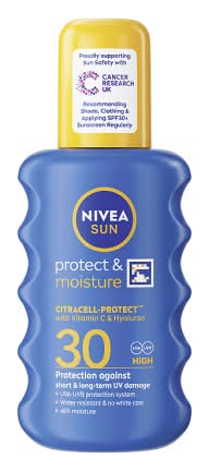 NIVEA Sun Protect & Moisture Pump Spray Spf30 Sun Lotion (200ml)