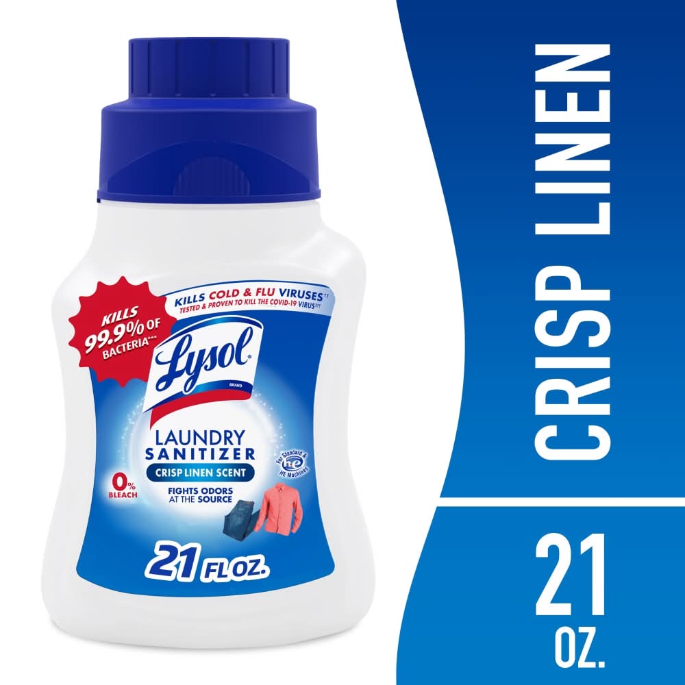 Lysol Laundry Sanitizer Liquid, Crisp Linen (21 fl oz)