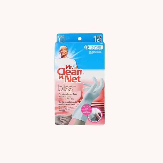 Mr. Clean Bliss Premium Latex-Free Gloves, Large - 1 Pair 