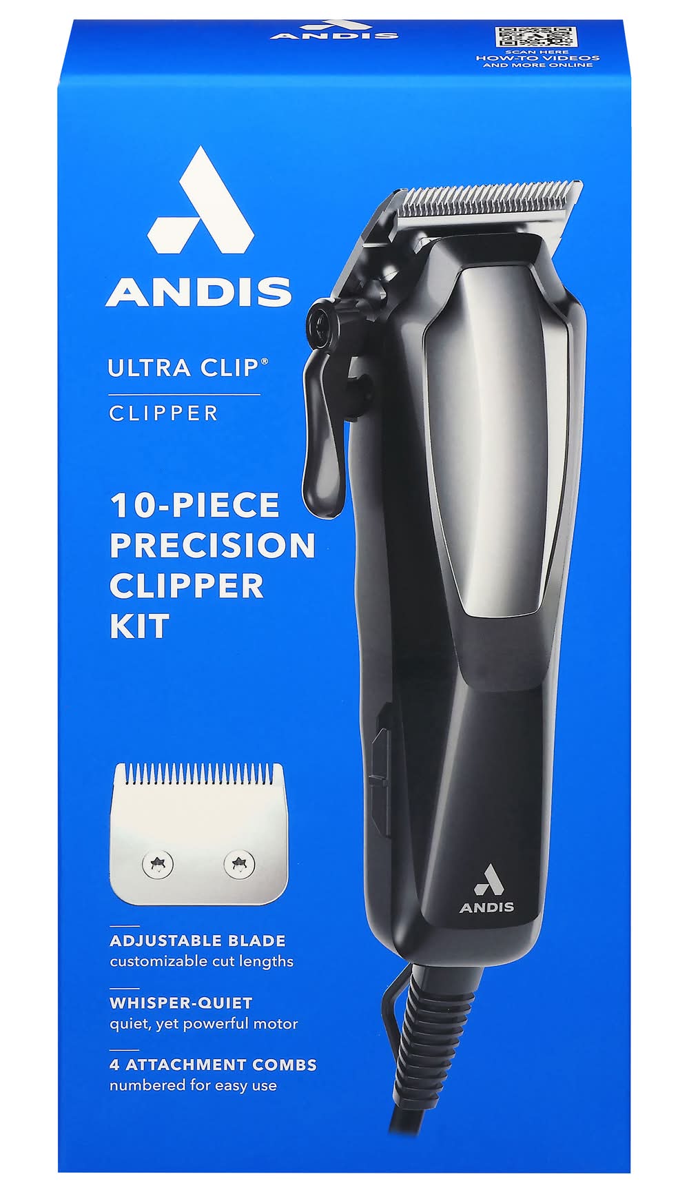 Andis Ultra Clip Adjustable Blade Home Haircut Kit (10 ct)