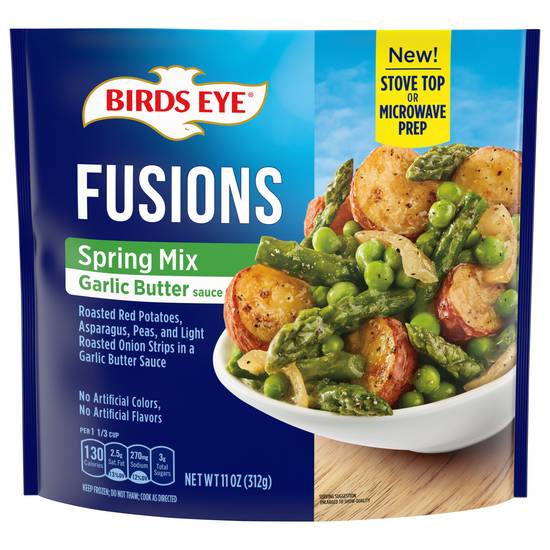Birds Eye Fusions Spring Mix Frozen Side Dish (garlic butter sauce)