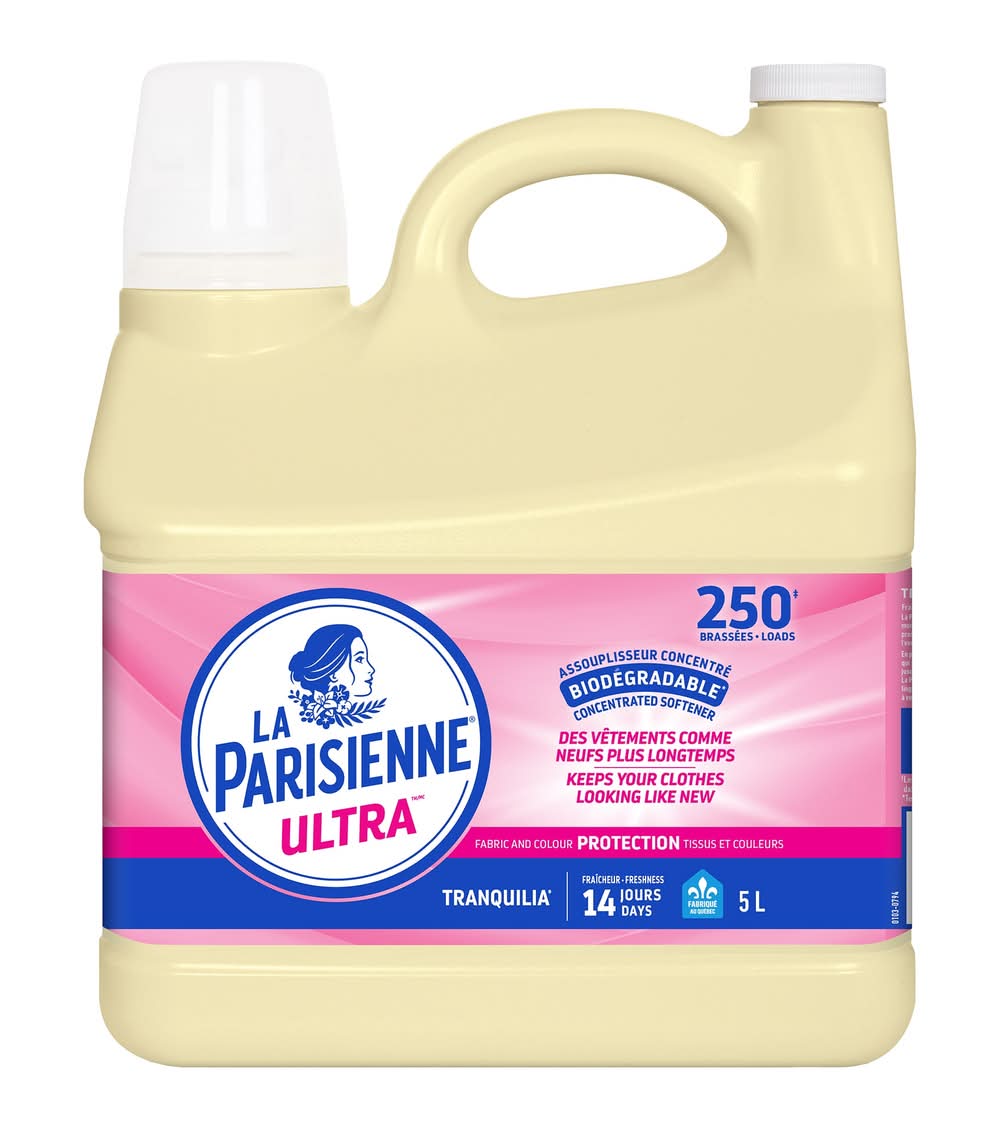 La Parisienne - Bouteille D’Assouplisseur De Tissus, 250 Brassées / La Parisienne Fabric Softener, 250 Wash Loads