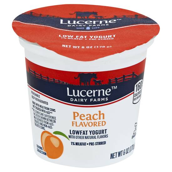Signature Peach Flavored Yogurt (6 oz)
