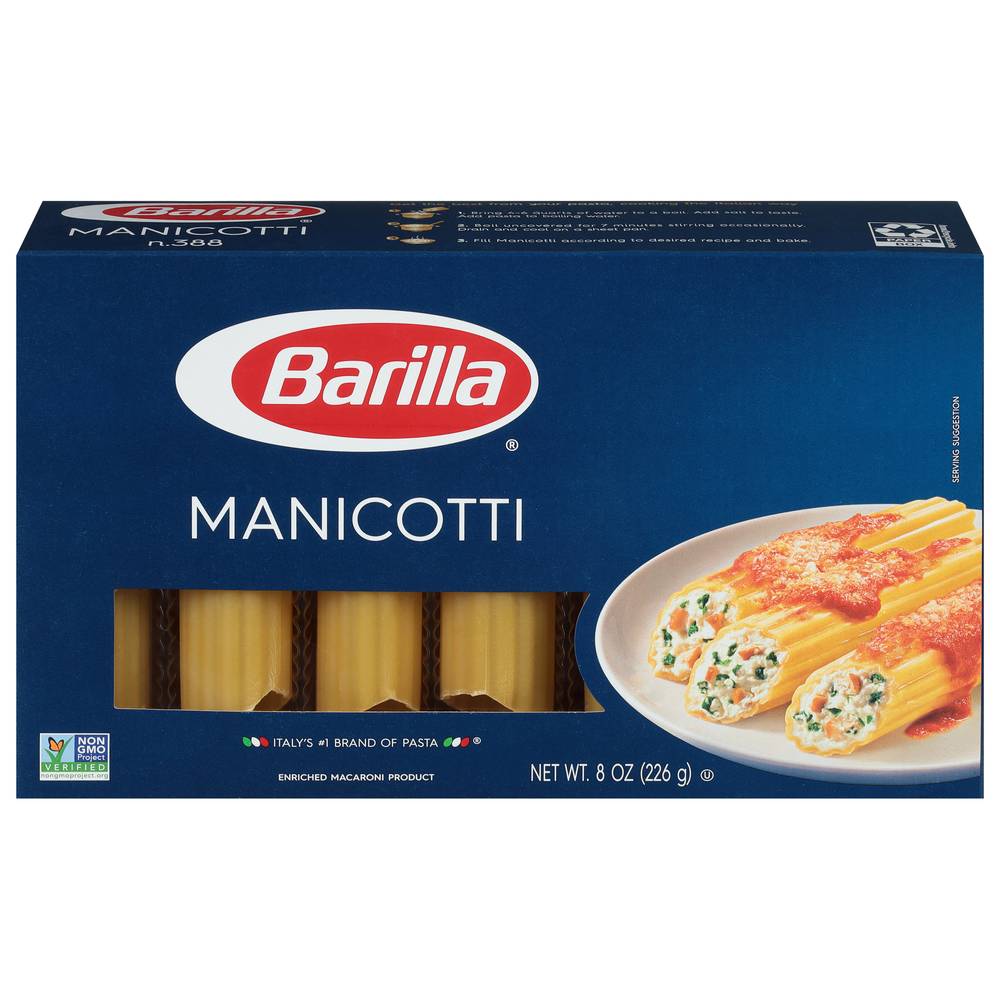 Barilla Manicotti Pasta