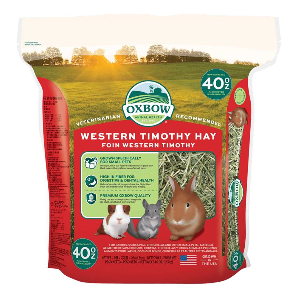 Oxbow Western Timothy Hay For Rabbits & Small Animals (40 oz)
