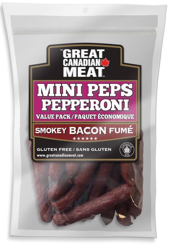 GCM Mini Peps Pepperoni Smokey Bacon 225 g