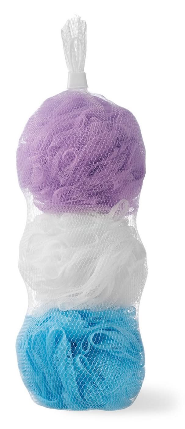 Pop-Arazzi Cleansing Bath Poufs (Multicolor) (3 ct)