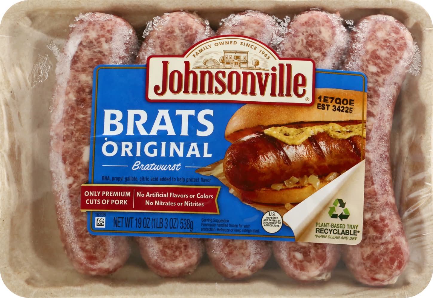 Johnsonville Original Bratwurst (19 oz, 5 ct)