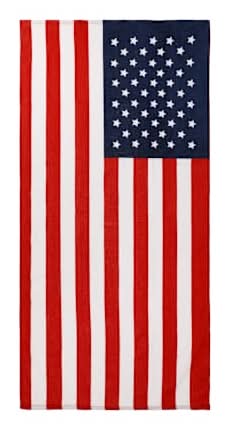 Printed Beach Towel American Flag