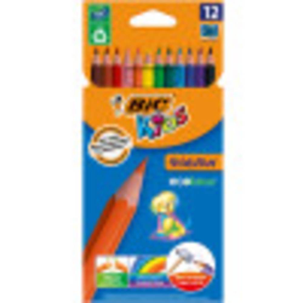 Bic Kids - Crayons de couleur (12 pièces)