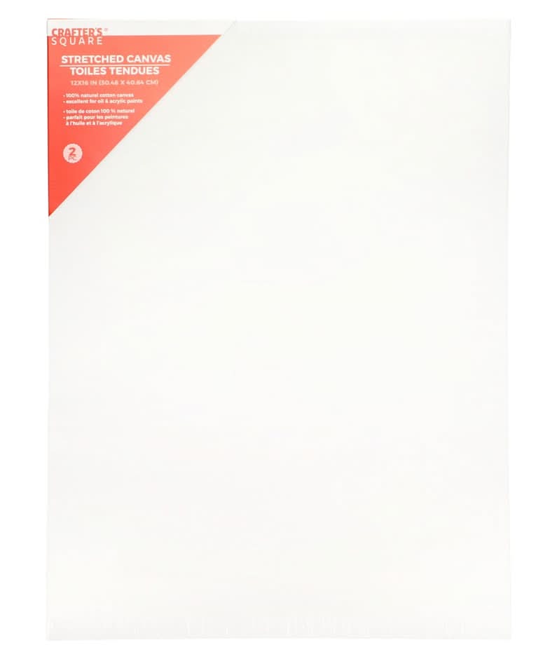 Crafter's Square Stretched Canvas, 2-pc Pack.
