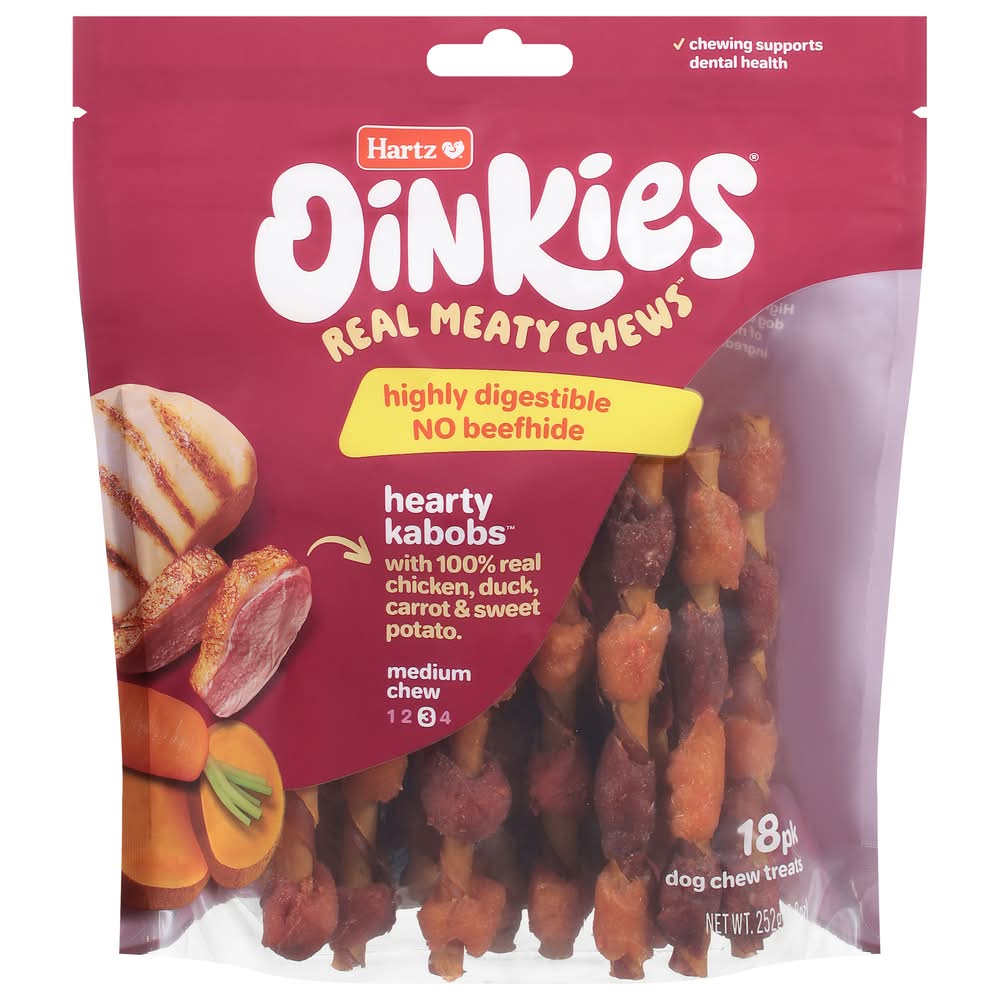 Hartz Oinkies Hearty Kabobs Dog Treats (8.8 oz, 18 ct)
