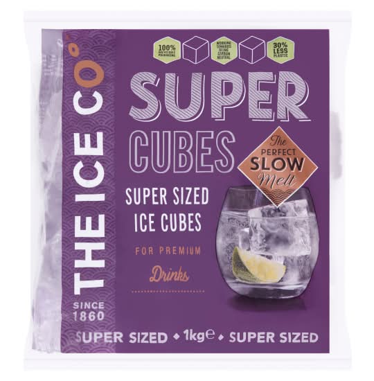 The Ice Co Super Ice Cubes (1kg)