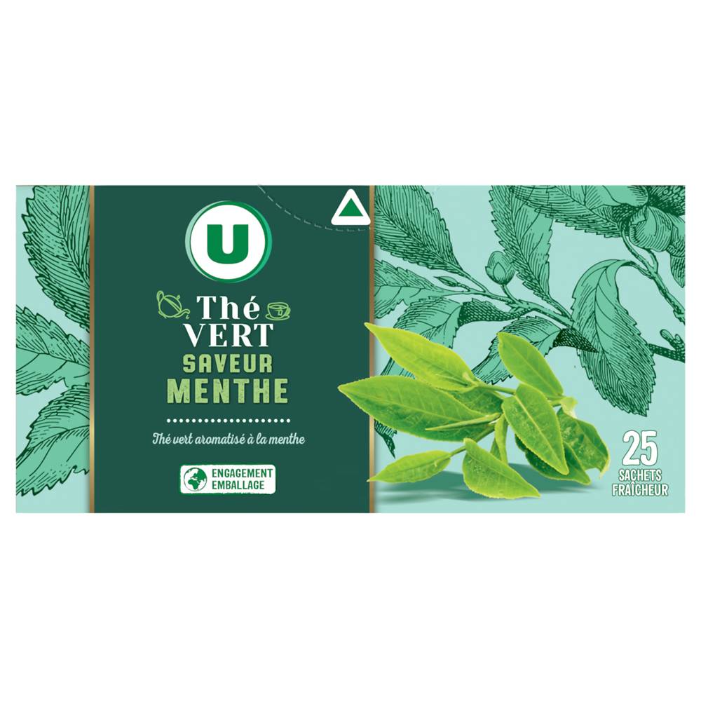 Produit U - Thé vert (45 g) (menthe)