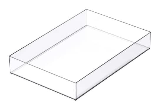 Simply Tidy Clear Stacking Storage Tray, Clear