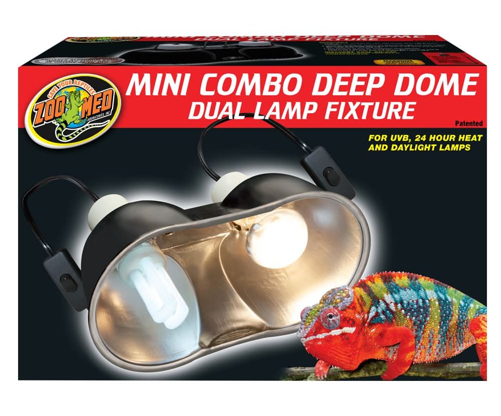 Zoo Med Mini Combo Deep Dome Reptile Lamp Fixture