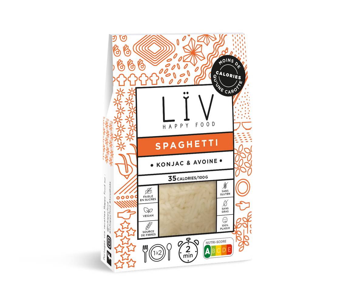 LÏV Happy Food - Spaghetti konjac & avoine (200g)