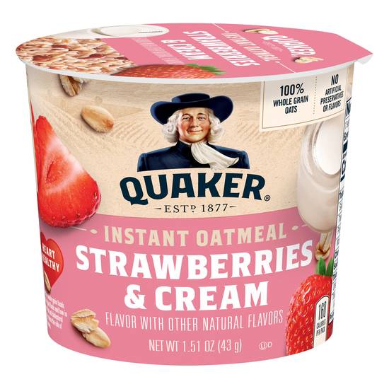 Quaker Instant Oatmeal (strawberries & cream)