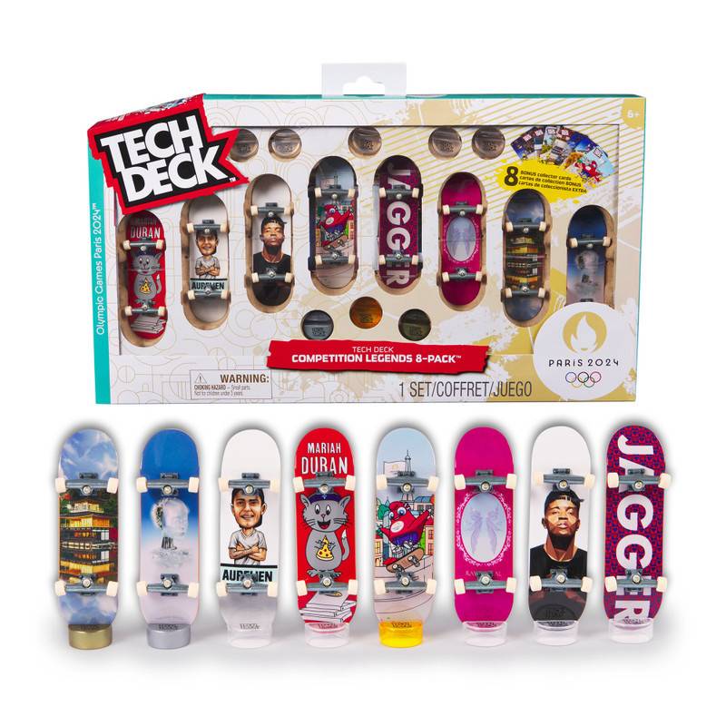 TECH DECK PAQUETE OLIMPICO DE 8 PATINETAS