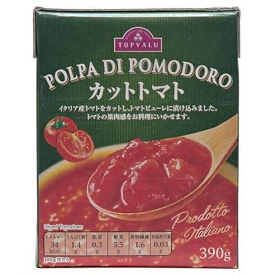 トップバリュ　カットトマト　紙パック　３９０ｇ