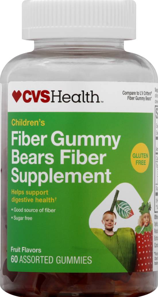 Cvs Health Fiber Fruit Flavor Bears Children's Assorted Gummies (60 ct)