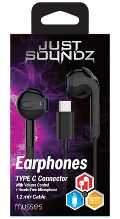 Justsoundz Earphone Type C Black