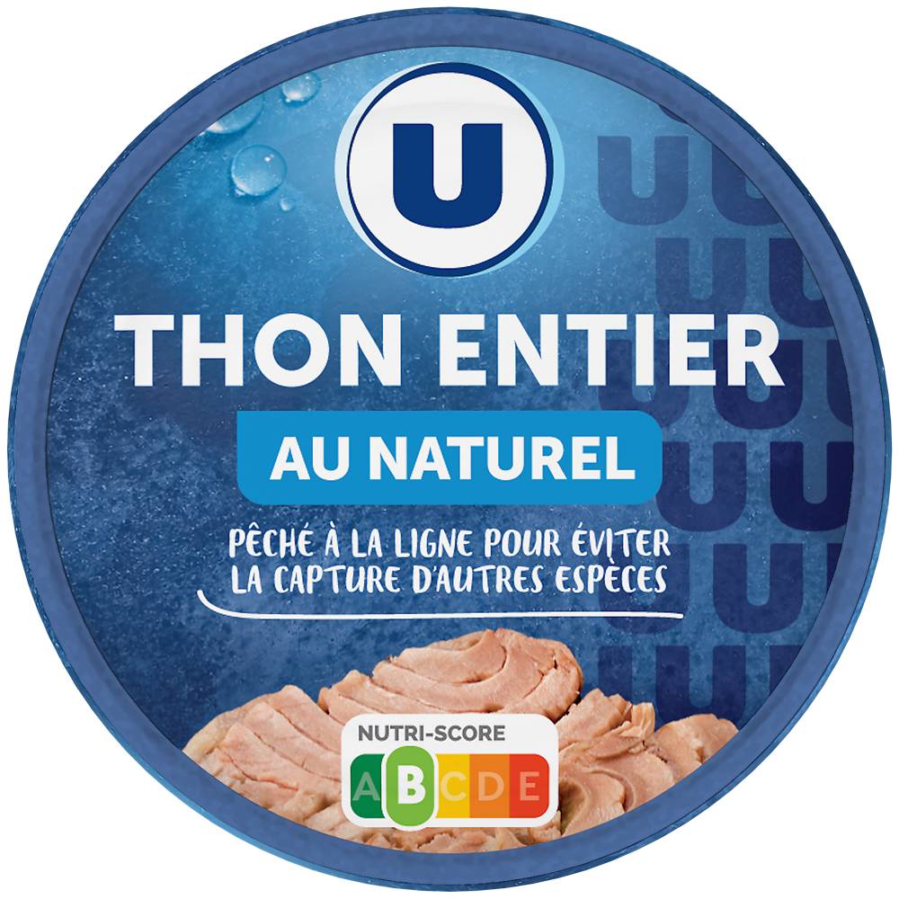 Les Produits U - Thon entier natrel (93g)