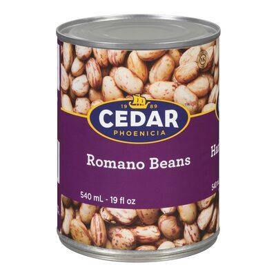Cedar · Haricots Romains (540 mL) - Romano beans (540 mL)