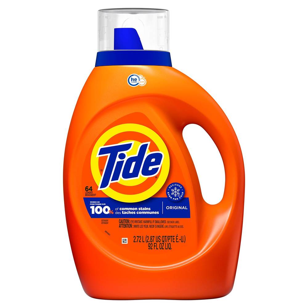 Tide Liquid Laundry Detergent, Original, 64 loads, 92 oz