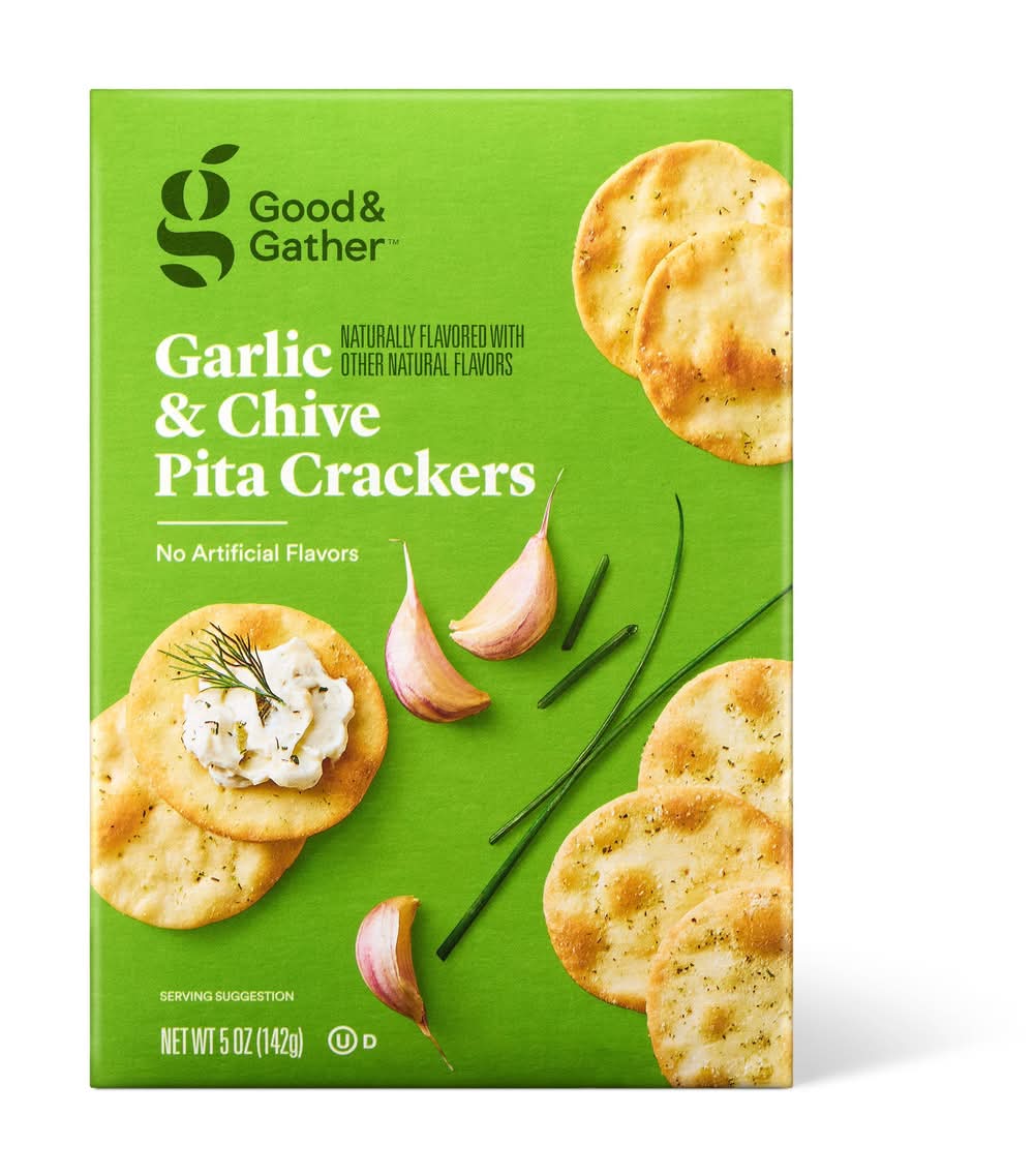 Good & Gather Garlic & Chive Pita Cracker (5 oz)