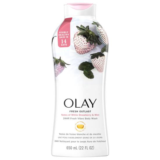 Olay Fresh Outlast White Strawberry & Mint Body Wash (22 fl oz)