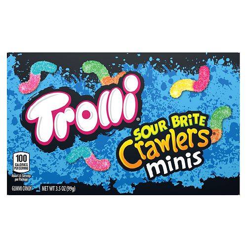 Trolli Sour Brite Crawlers Minis Theater Box - 3.5 oz