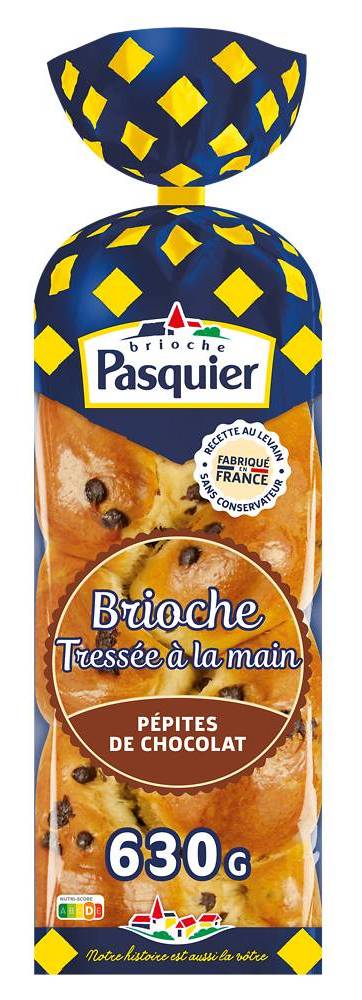 Pasquier - Brioche tressée pépites de chocolat (630g)