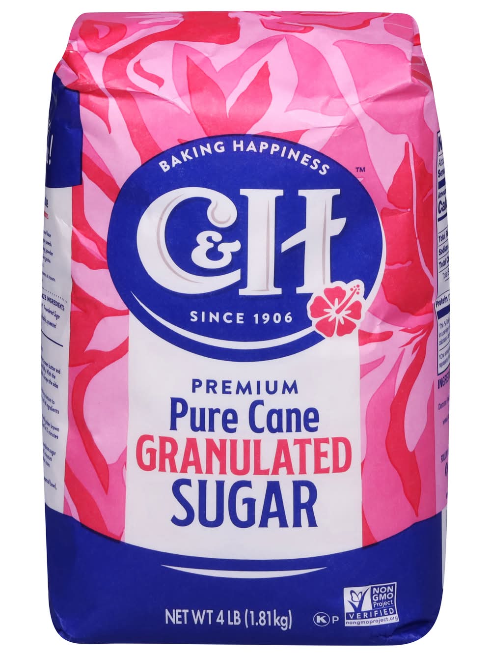 C&H Premium Pure Cane Granulated Sugar (4 lbs)