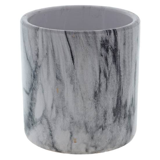 Dollarama Pot à fleurs en céramique couleur marbre (13.1CM H)